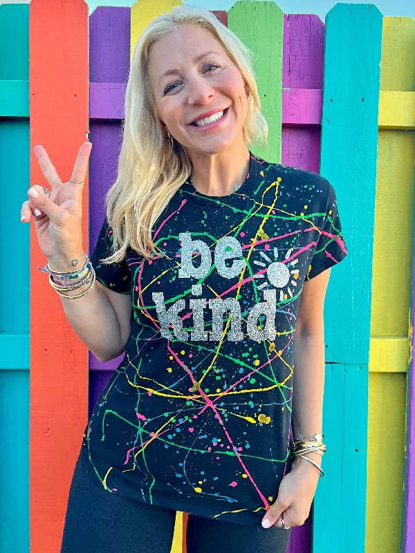 Be Kind Splatter Paint Tee - Limited Edition