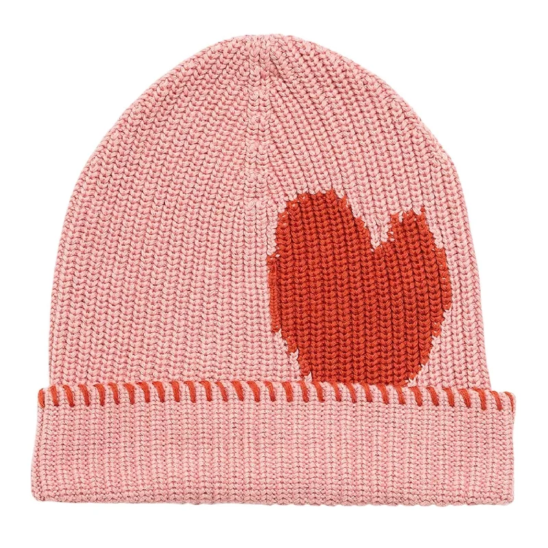 Beanie Max Heart In Rhubarb