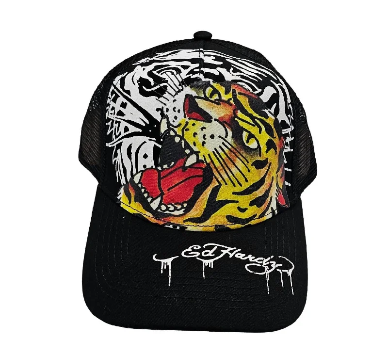 Tiger Hat In Black