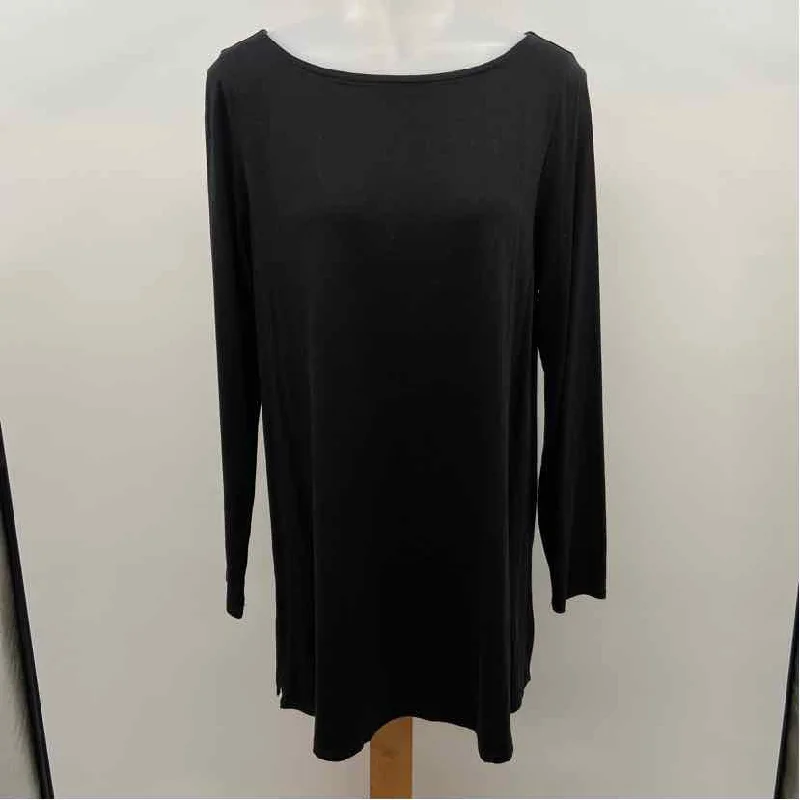 Eileen Fisher Women's Size M Black Solid Tunic