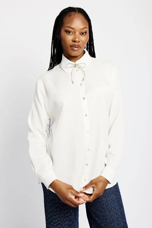 The Tencel Shirt in Cream