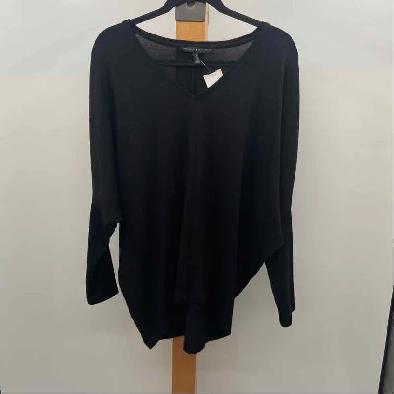 White House Black Market Women's Size S Black Solid Sweater