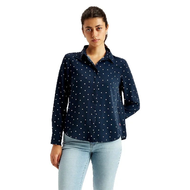 Women's Polka Dot Regular Fit Shirt