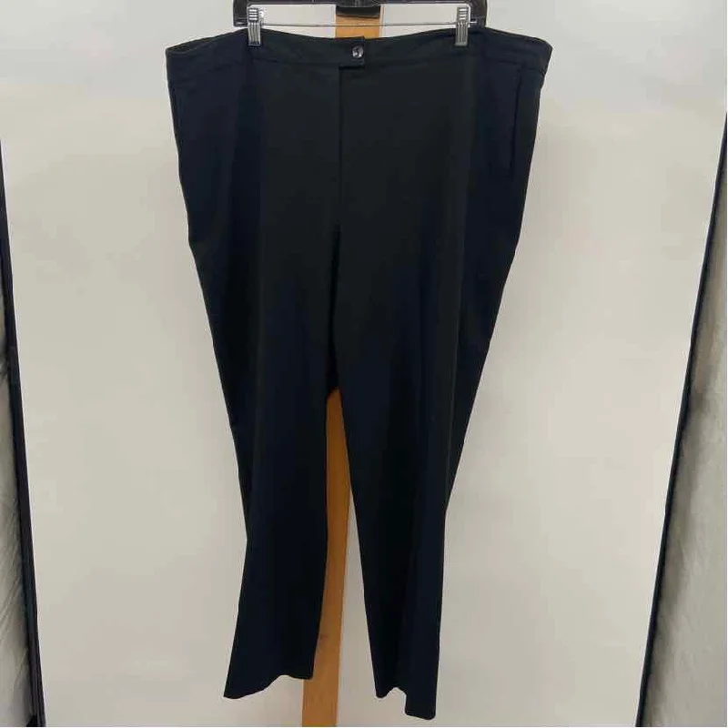 Maggie Barnes Women's Size 3X Black Solid Pants