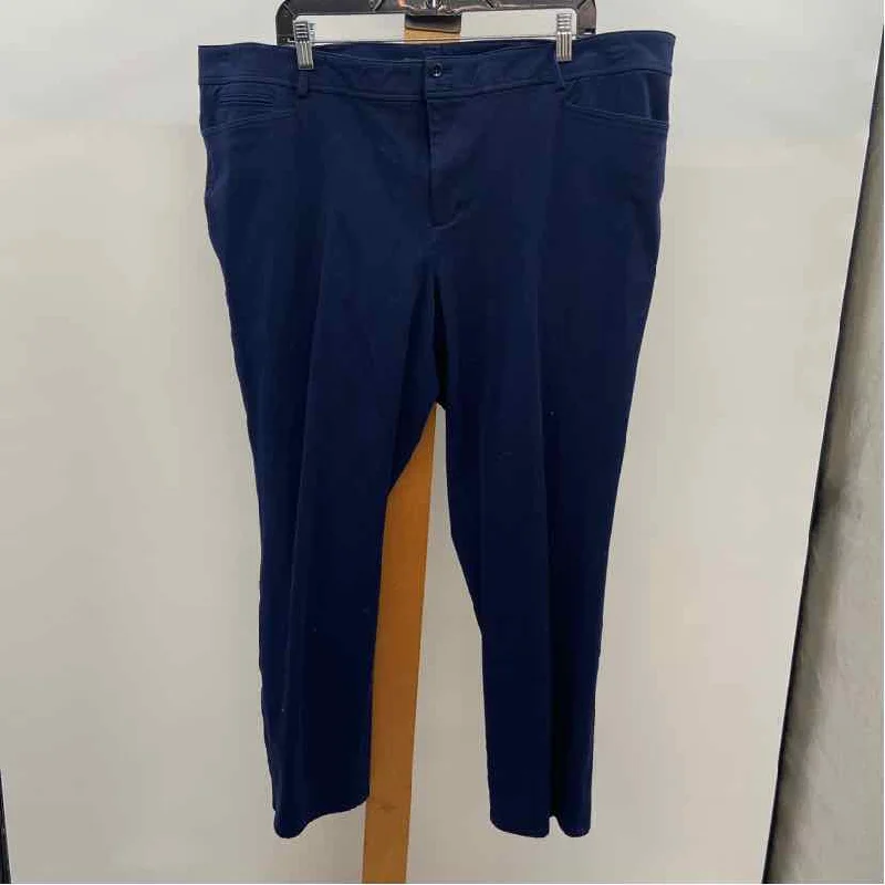 Ralph Lauren Women's Size 20 Blue Solid Pants