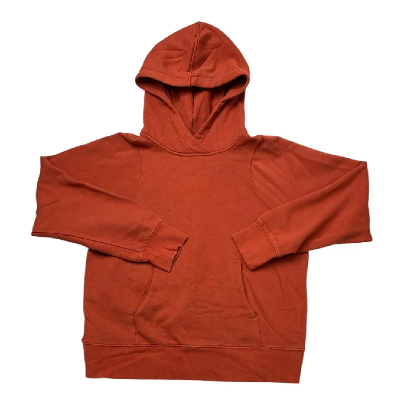 Athletic Sweatshirt Hoodie By Lululemon In Orange, Size: 8