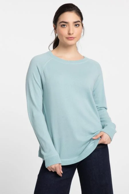 Kinross Cashmere Round Hem Sweatshirt