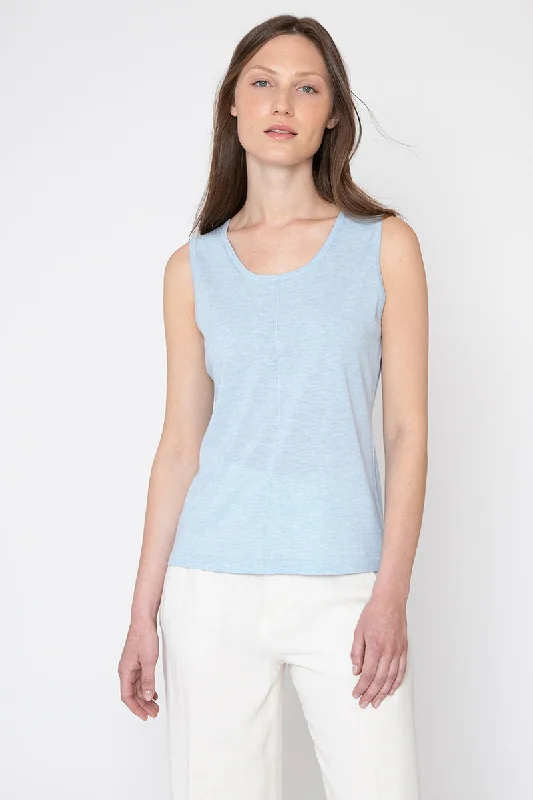 Kinross Cashmere Seamed Tank