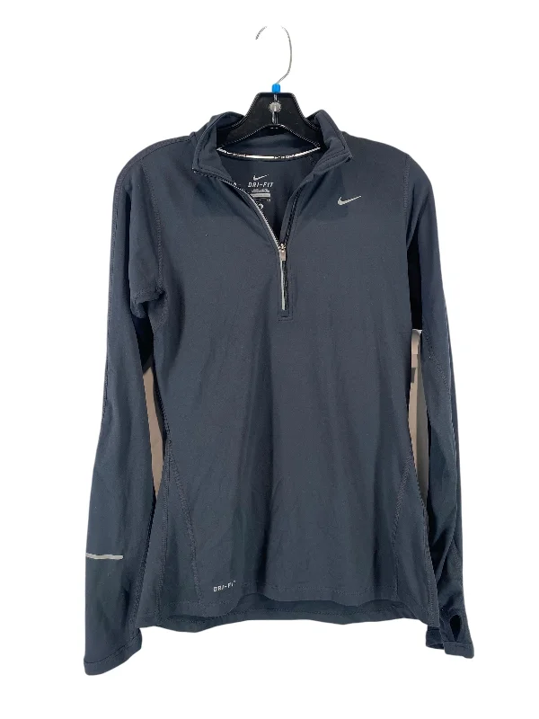 Athletic Jacket By Nike In Black, Size: S