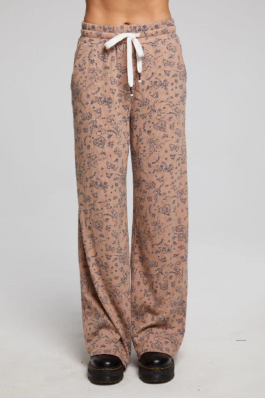 Ditsy Print Joggers