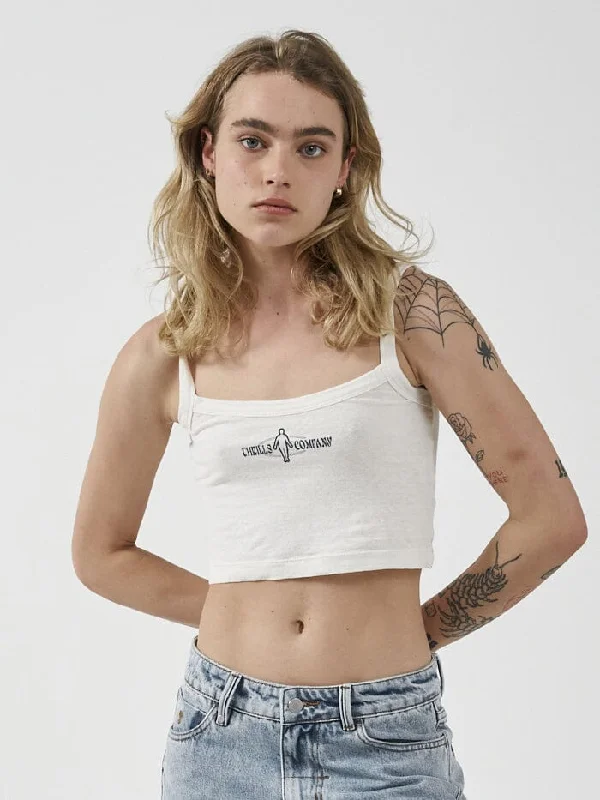 Natural Gravitation Hemp Crop Singlet - Heritage White