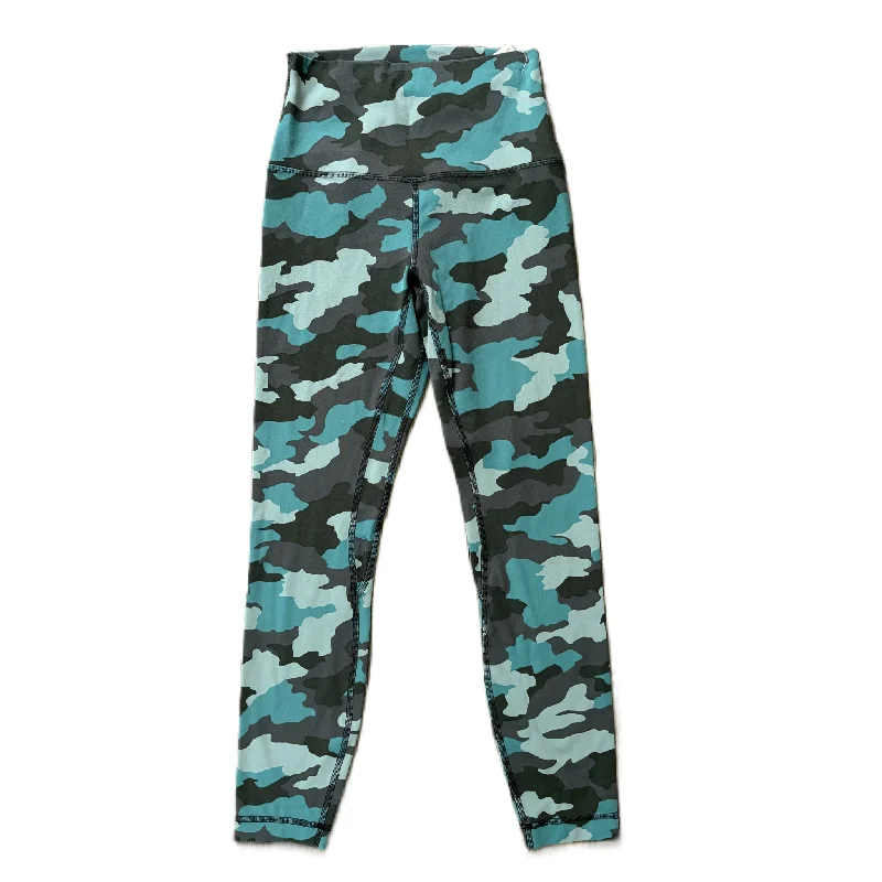 Athletic Leggings By Lululemon In Camouflage Print, Size: 4