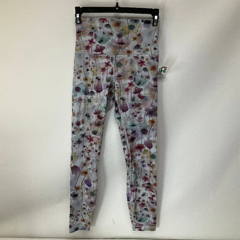 Athletic Leggings By Lululemon In Floral Print, Size: 32