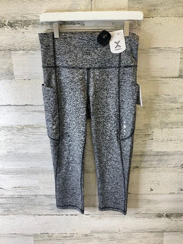 Athletic Leggings Capris By Xersion In Grey, Size: S