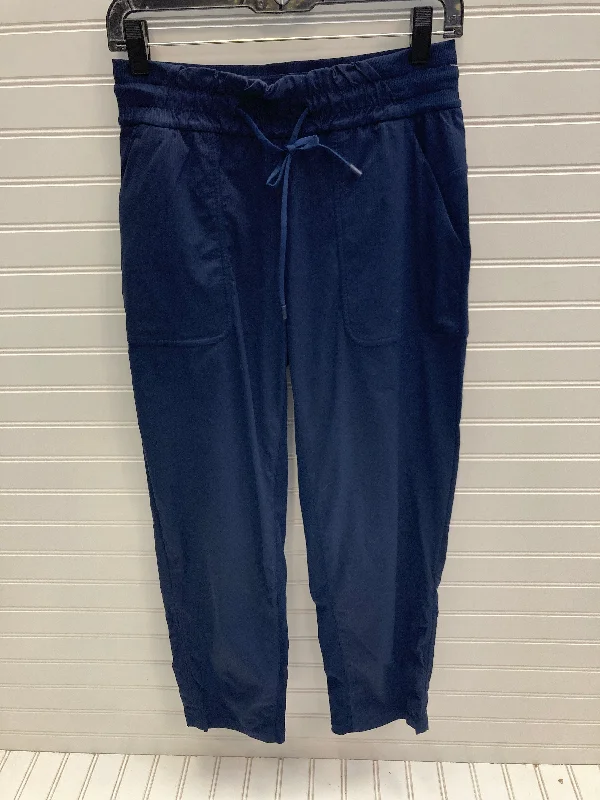 Athletic Pants By Lululemon In Navy, Size: 6