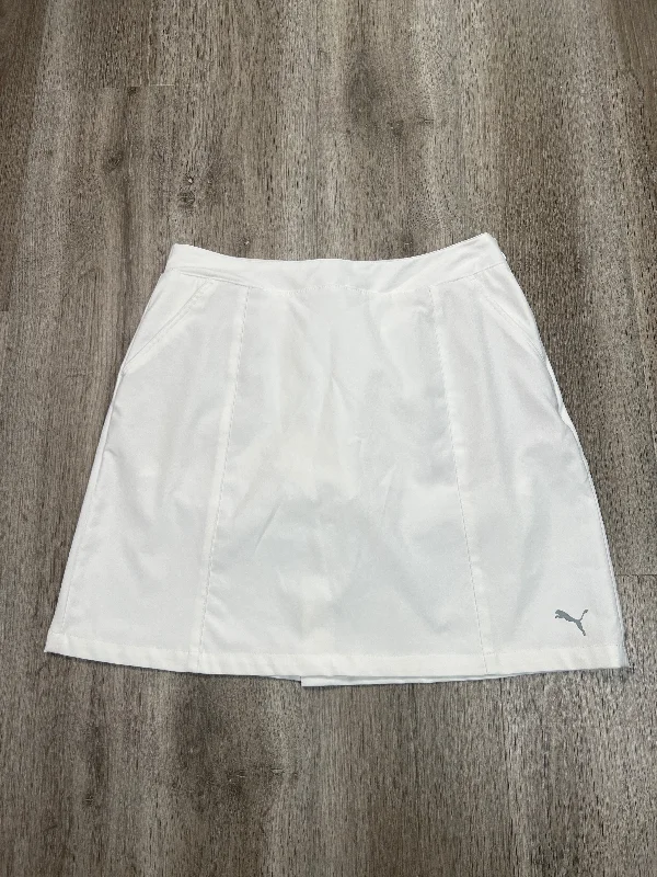 Athletic Skort By Puma In White, Size: M