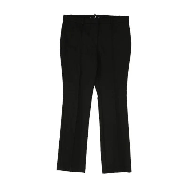 Black Solid Dress Pants