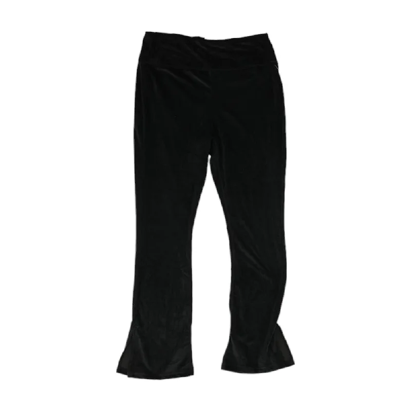 Black Solid Pants