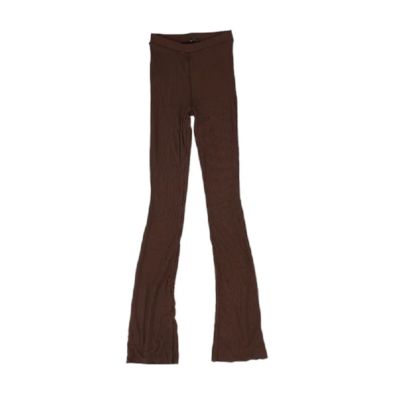 Brown Solid Pants