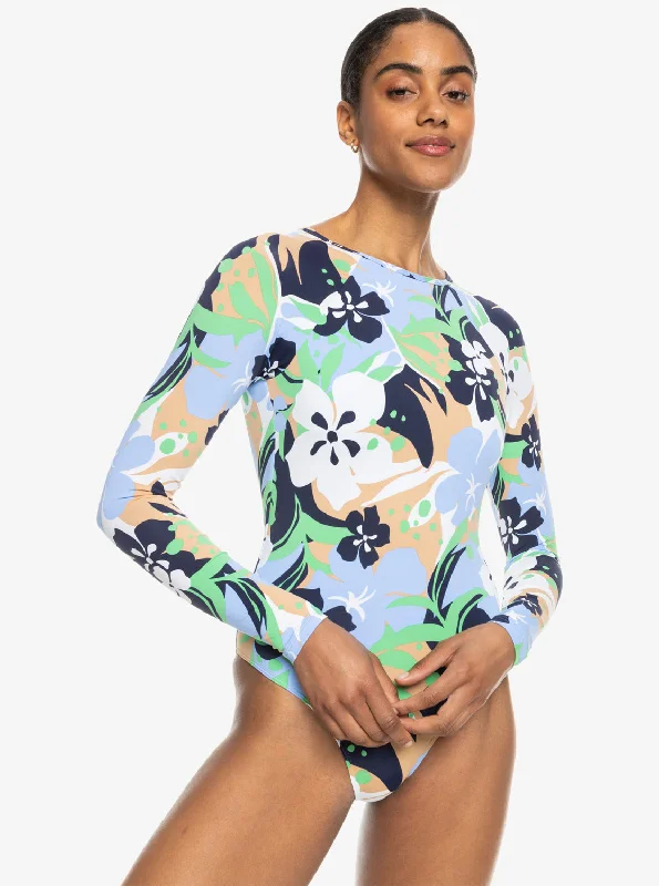 Fashion Long Sleeve Swimsuit - Vintage Indigo Archive Roxy