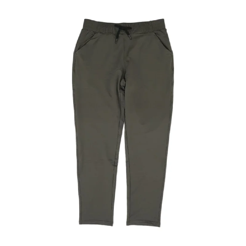 Green Solid Active Pants