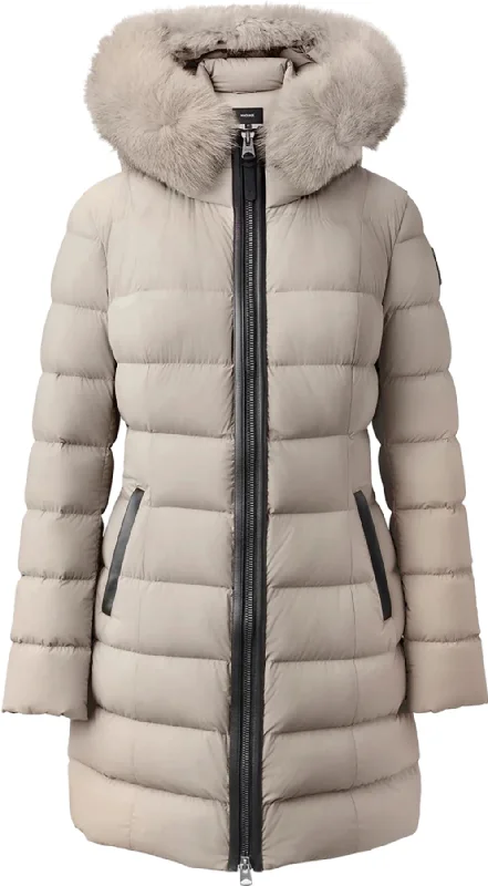 Calla Agile-360 Stretch Light Down Coat With Blue Fox Fur Collar - Women's|-|Manteau en duvet Calla extensible en duvet léger avec fourrure de renard bleu - Femme