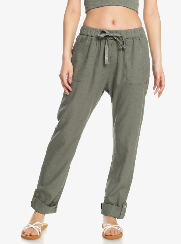 On The Seashore Pants - Agave Green