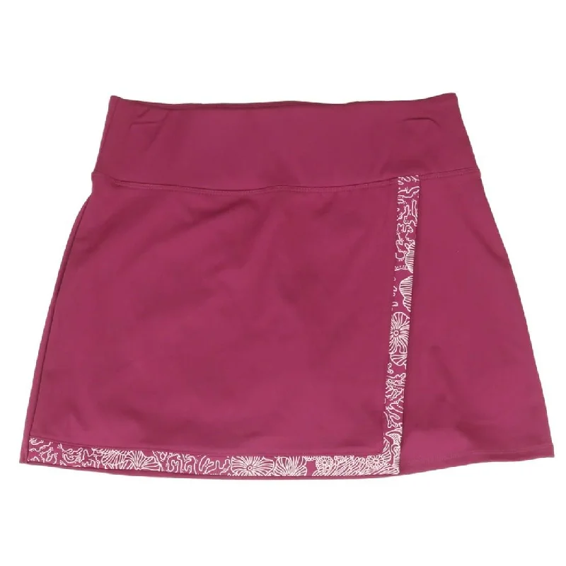 Purple Solid Skort