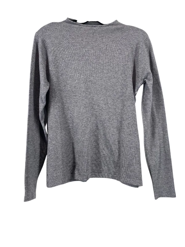 Top Long Sleeve Basic By Vila Milano In Grey, Size: S