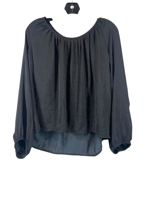 Top Long Sleeve By A New Day In Black, Size: M