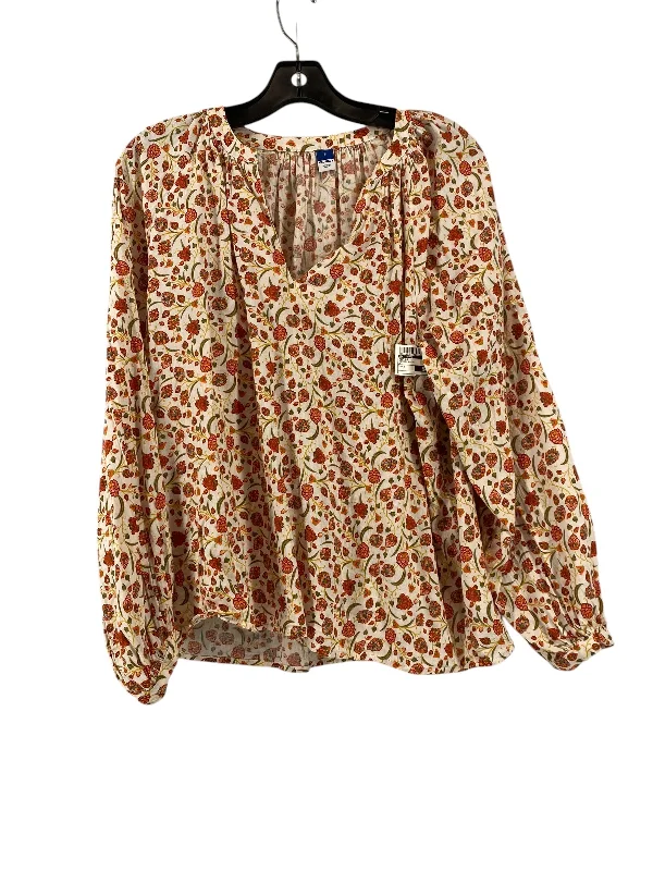 Top Long Sleeve By Old Navy In Floral Print, Size: S