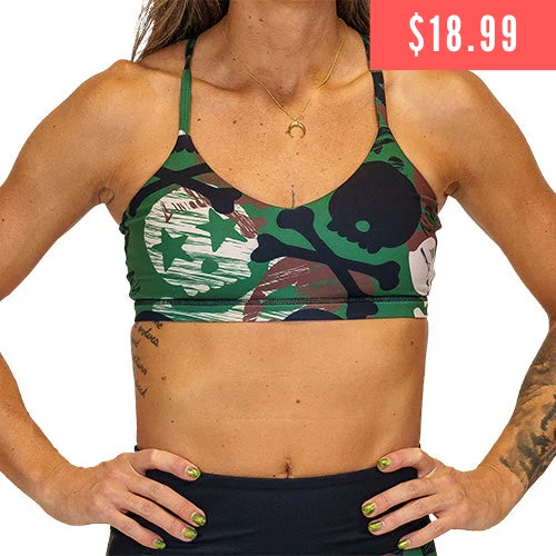 Move Free Bra | Camo Skull