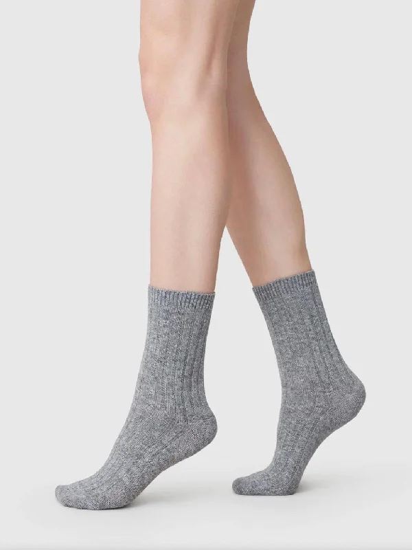 Bodil Chunky Socks - Grey